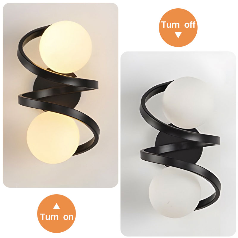 White Frosted Glass Lampshade Wall Lights G9 7W Creative Dining room Bedroom Bedside Aisle Wall Lamp Modern LED Lighting