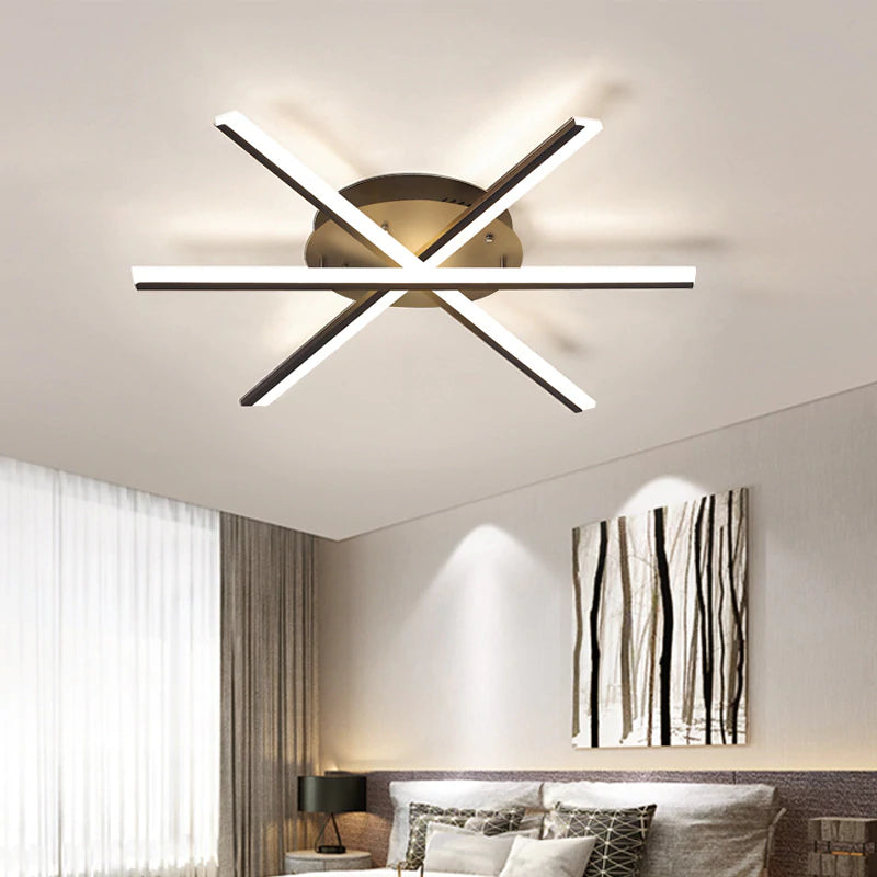 Living room light Nordic Light luxury household hall light simple modern minimalist living room main light three rooms and two halls complete set of lamps