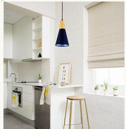 Modern Lights Pendant , Natural Wooden Pendant Lamp Lighting Fixture For Cafe Bar Living Room Kitchen Island Lamp