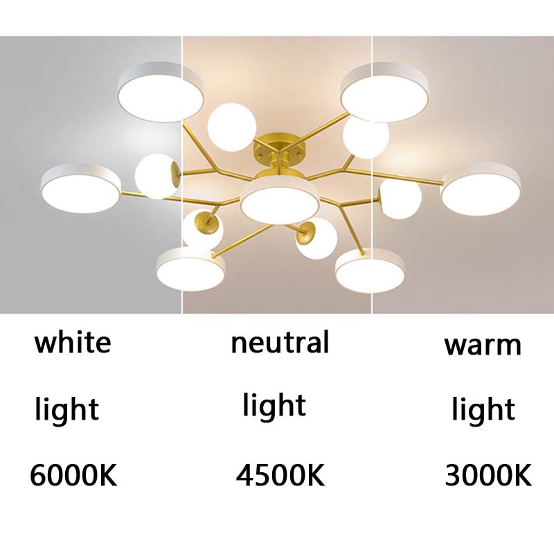 Modern Simple Living Room Lamp Light Luxury Atmosphere Bedroom Ceiling Lamp Personalized Dining Room Light