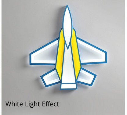 Modern LED Airplane Ceiling Lights Boy's Girl's Study Room Bedroom Lamp Lighting New Indoor Fixture With Remote Control