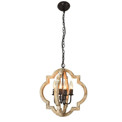 Retro Four Head Industrial Hotel Iron Chandelier Living Room Bar Restaurant Lamp