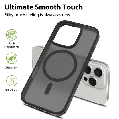 Translucent Matte Phone Case For iPhone 17 Pro Max Air 16E 15 Plus 16 Pro For Magsafe Wireless Charging Protector Cover