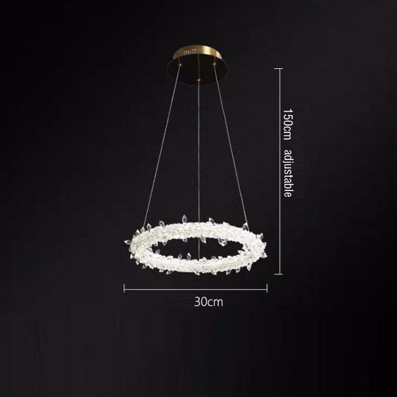 Crystal Chandelier Ring Creative Personality Lamp