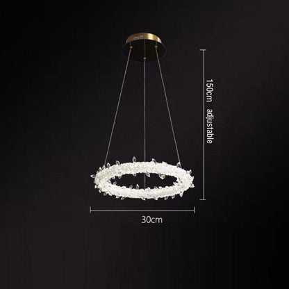 Crystal Chandelier Ring Creative Personality Lamp