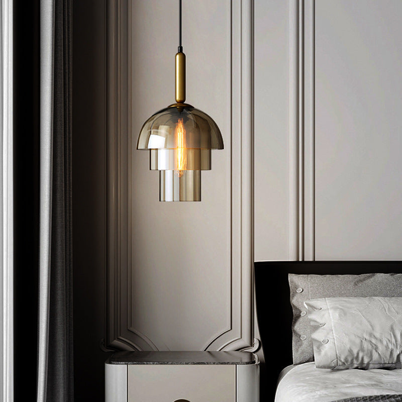 Vintage LED Pendant Chandeliers Lighting Glass Pendant Lamp Restaurant Living Room Aisle Bar Hanging Lighting