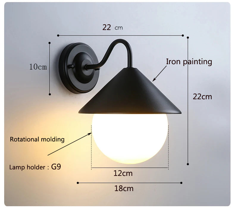 LED Outdoor Wall lamp Waterproof And Moisture-proof Outdoor Wall Lamp Courtyard Corridor Staircase Bathroom Balcony Wall Lamp
