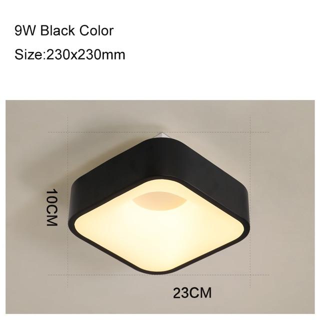 Round/Square/Triangle Modern Led Ceiling Lights For Living Room Bedroom Study Room Dimmable+RC Ceiling Lamp Fixtures