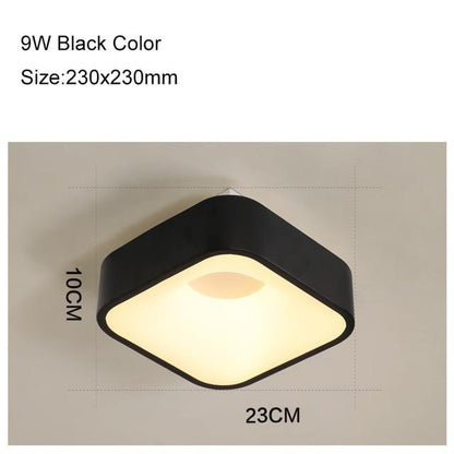 Round/Square/Triangle Modern Led Ceiling Lights For Living Room Bedroom Study Room Dimmable+RC Ceiling Lamp Fixtures