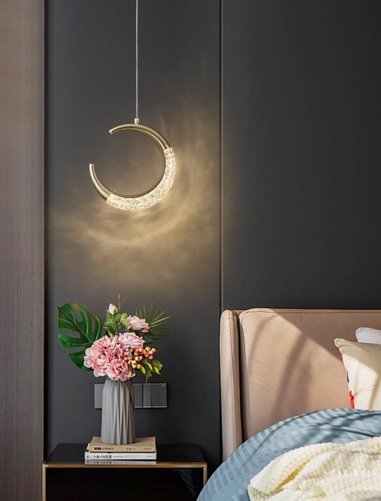 Bedside Chandelier Bedroom Warm Long-line Single-headed Small Chandelier