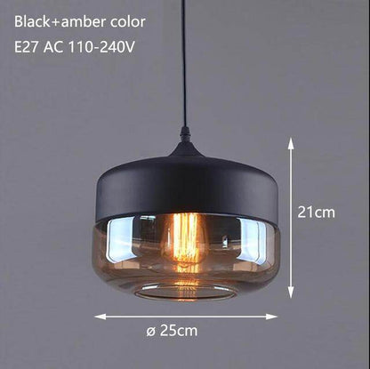 Nordic Modern Loft Hanging Glass Pendant Light For Kitchen Bar Living Room Bedroom