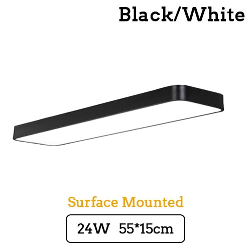 LED Modern Ceiling Light Lamp dimmable Surface Mount Rectangleindustrial wind Lighting Fixture Bedroom Living Room Office lights