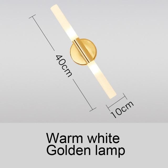 Modern metal tube pipe up down LED wall lamp light sconce Bedroom foyer washroom living room toilet bathroom wall light lamp LED