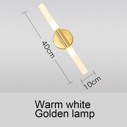 Modern metal tube pipe up down LED wall lamp light sconce Bedroom foyer washroom living room toilet bathroom wall light lamp LED