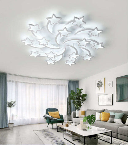 LEDs Chandelier Modern stars For Living Room Bedroom remote/APP support Home design chandelier  model   ICFW1913