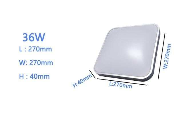 Ceiling Led Lighting Lamps RC Dimmable Square Modern Bedroom Living Room Lamp Surface Mounting Balcony  24w  36w 40w  Ceiling