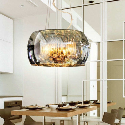 Modern Simple LED Living Room Restaurant Light In The Bedroom Villa Hotel Glass Cover Crystal Chandelier