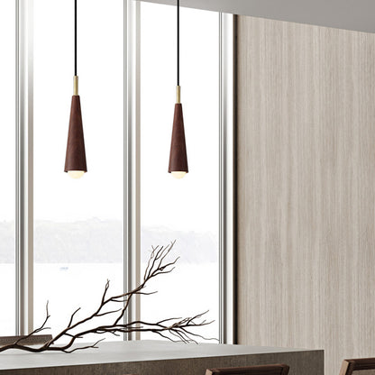 Modern Wooden LED Pendant Light Hanging Lamp Living Room Decor Kitchen Long Tube Pendant Lights