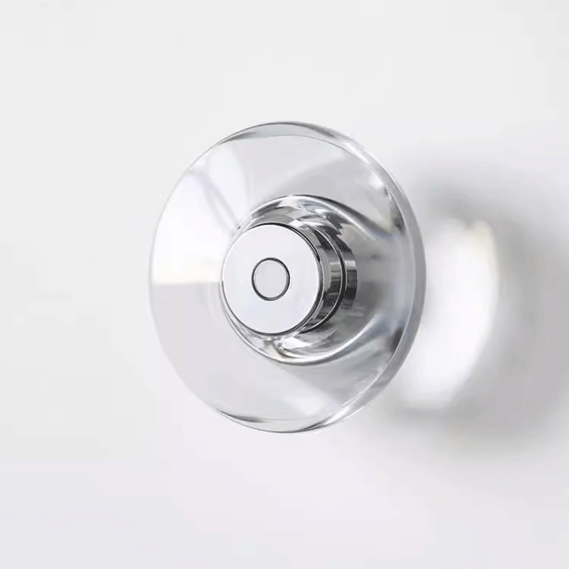 Modern Round Crystal Bedside Lamp Bedroom Living Room LED Sconce Minimalist Art Circular Corridor Mirror Wall Lights