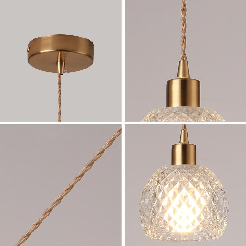 Glass Chandelier Single Head Small Chandelier