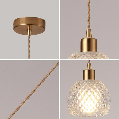 Glass Chandelier Single Head Small Chandelier