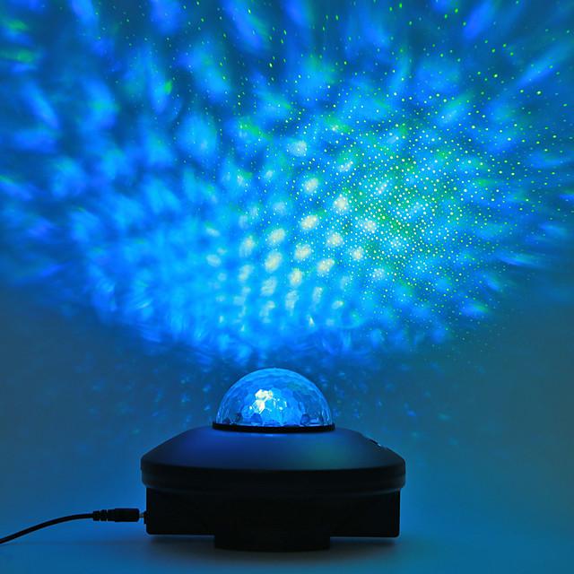 Colorful Starry Sky Rotation Projector Light LED Bluetooth Sound Remote Control Music Player Night Lamp Projection Night Light