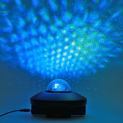 Colorful Starry Sky Rotation Projector Light LED Bluetooth Sound Remote Control Music Player Night Lamp Projection Night Light