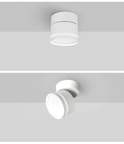Rotating LED Full Spectrum Surface Mounted Dimmable Downlight  Anti Glare Ceiling Lamp 5W7W10W15W20W Spotlight Indoor
