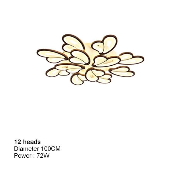 Black LED Ceiling Lights For Living Room Modern Indoor Home Decor Bedroom Plafon Lighting Kitchen Fixtures Acrylic Lamps Shade