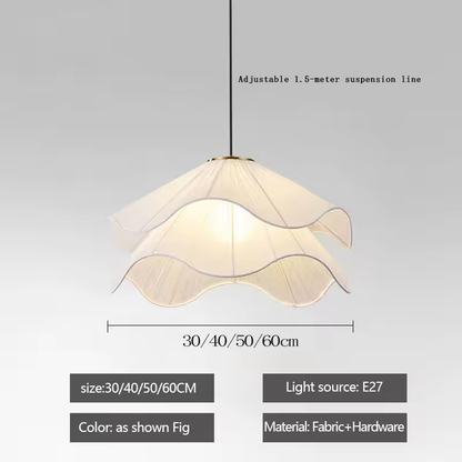 Art Decor Flower Pendant Light Fabric Lamps 40cm 50CM for Living Room Kids Room Dining Room Hanging Light Indoor Lighting