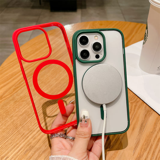 Luxury Shockproof For Magsafe Wireless Charge Case for iPhone 17 16 15 14 13 12 11 Pro Max XR Air Clear Magnetic Bumper Cover
