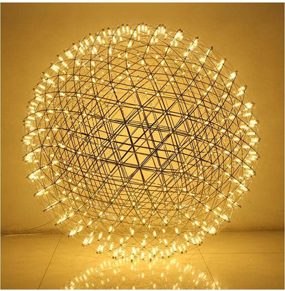 Modern Loft Spark Ball LED Pendant Light Firework Stainless Steel Pendant Lamps
