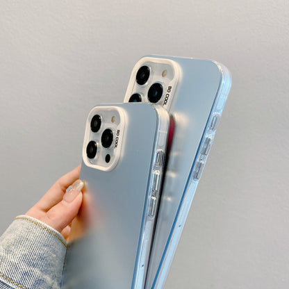 Shockproof Silver Case for iPhone 17 Pro Max Impact-Resistant Matte Finish iPhone 16/15/14 13 12 11 Protective Cover