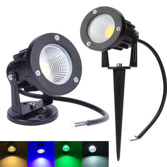 220V 110V Outdoor Lighting LED Lawn Lamp Landscape Lights Waterproof 3W 5W 7W 9W IP65 Spike COB Light For Garden Spot Bulbs