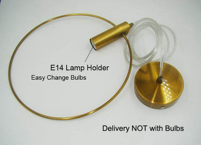 Modern Pendant Light Single Ring Hanging Lamp Arts Decoration Lighting