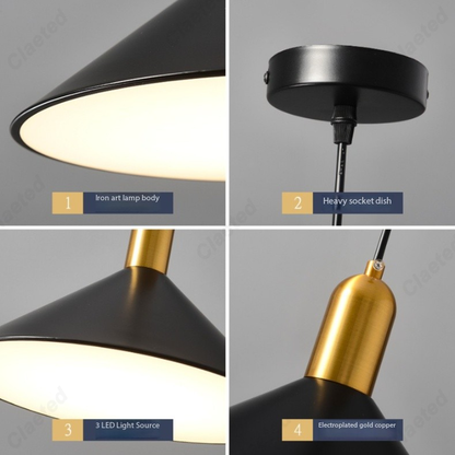 Modern European Retro LED Wrought Iron Chandelier Living Room Dining Room Bar Lighting Lamps