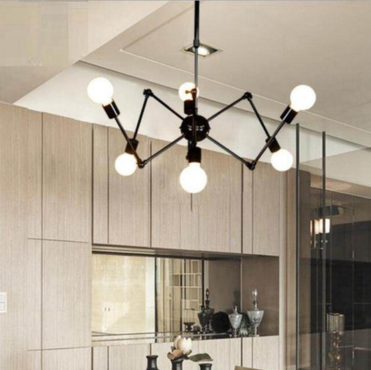 Pendant Lights, Industrial Hanging Spider Lamp Modern Lighting, Adjustable Loft Light For Living Room Shop