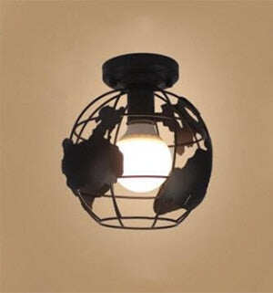 Modern Wrought Iron E27 Led Ceiling Lamps Black Ceiling Lights For Kitchen Living Room Bedroom Study Aisle Restaurant Cafe Hotel