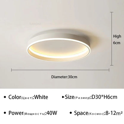 Modern LED Ceiling Light Chandelier For Bedroom Living Dining Room Indoor Home Decor Light Fixture