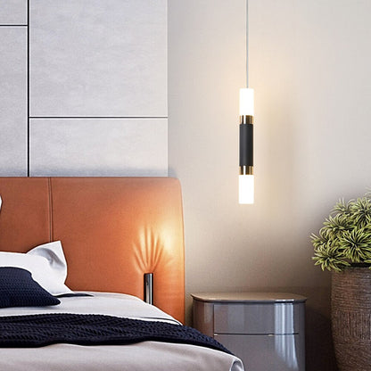 Led Pendant Light Dual light Sources Shine Up and Down Droplight Fixture Kitchen Island Dining Room Shop Bar Counter Decoration