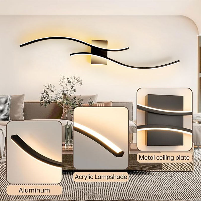 Indoor LED Wall Lamps for TV Background Corridor Aluminum LED Wall Lights Wall Sconce Lighting