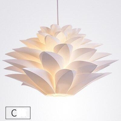 DIY Lotus  Puzzle Pendant Lamp E27 pendant light Cafe Living Room Restaurant Ceiling Room Decoration LED Hanging Lamp