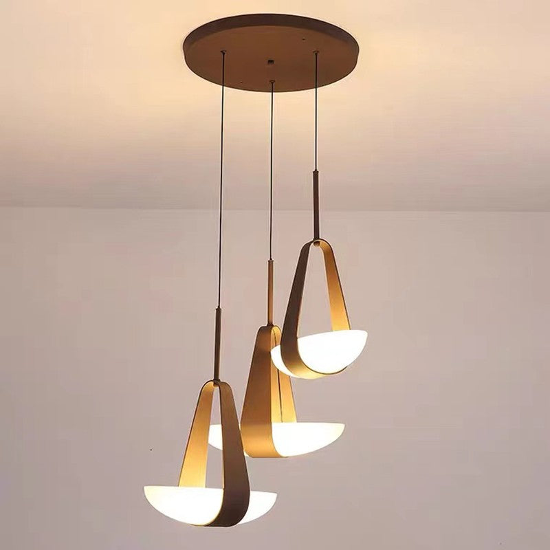 Nordic Designer Leather LED Chandelier Kitchen Coffee Tables Dining Room Bedroom Pendant Lights Home Decor Lamps