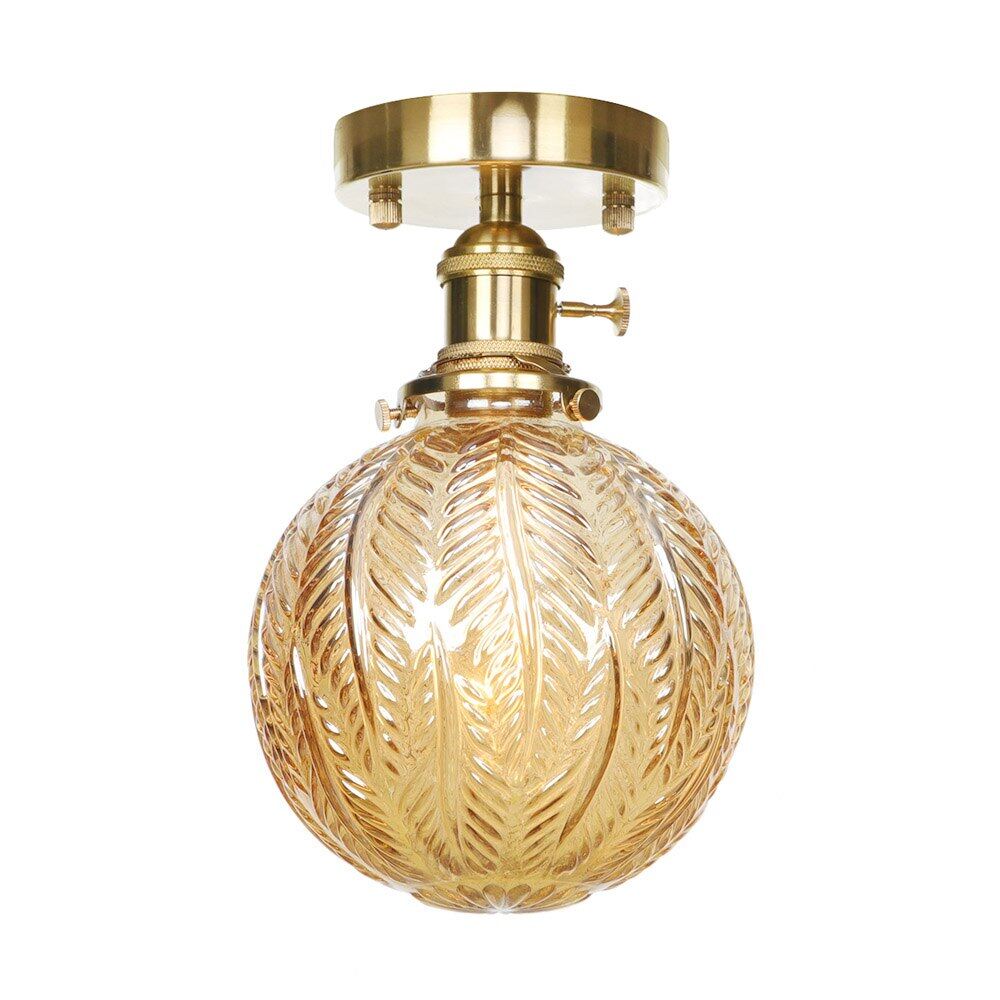 9 Style Modern Minimalist LED Copper Ceiling Lamp Bedroom Corridor Kitchen Decoration Lamp Cafe Garden Living Room Ceiling Light