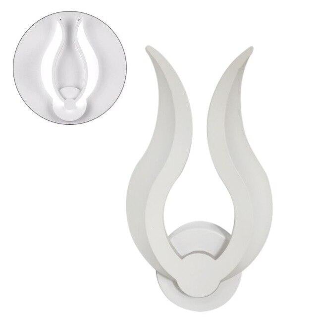 LED Light Modern Wall Lamp Acrylic Sconce 10W Flame Shape Indoor Bathroom Bedroom Living Room Hallway Art Decoration