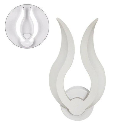 LED Light Modern Wall Lamp Acrylic Sconce 10W Flame Shape Indoor Bathroom Bedroom Living Room Hallway Art Decoration
