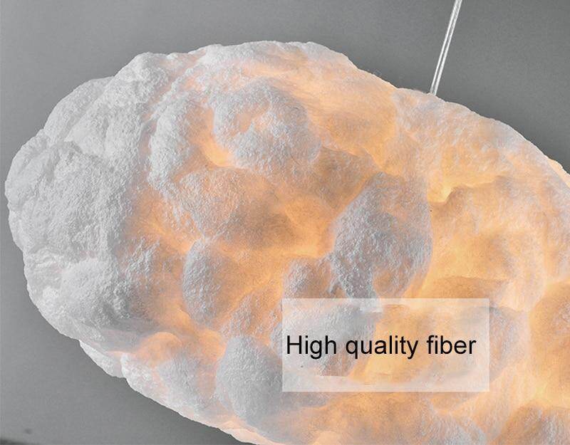 Nordic Clouds Pendant Lights Silk Lamp Dark Clouds Hanglamp Personality Decorate Hanging Light For Hotel Lobby Restaurant