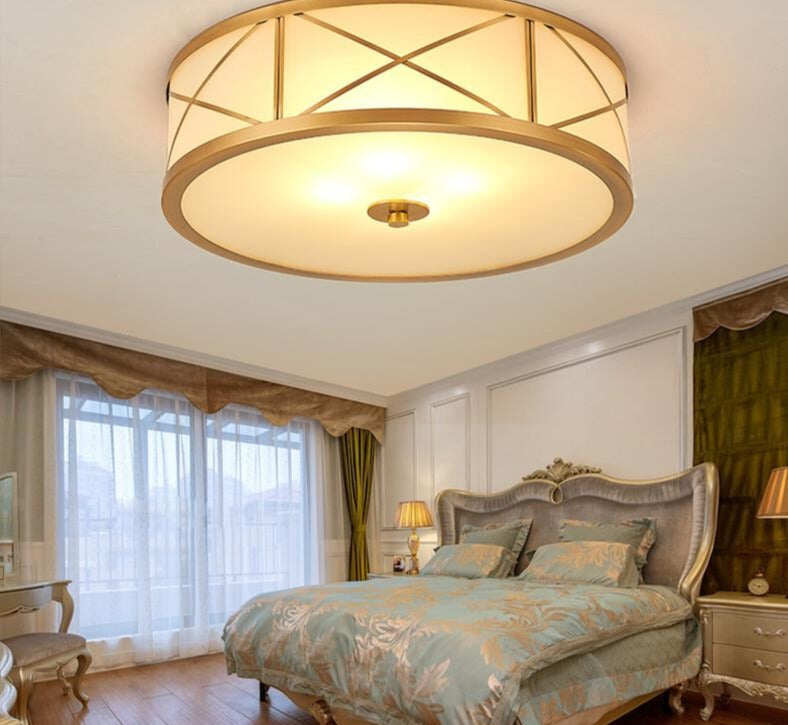 Vintage Design LED Ceiling Lights Round Simple Lampara De Techo Mmoderna Lighting Fixtures Living Room Bedroom Kitchen