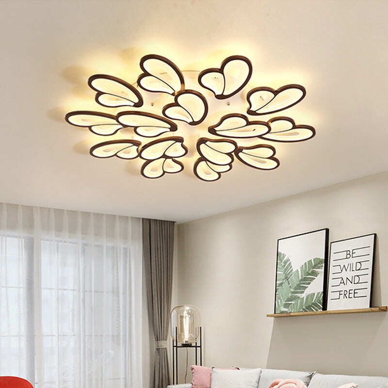 Black LED Ceiling Lights For Living Room Modern Indoor Home Decor Bedroom Plafon Lighting Kitchen Fixtures Acrylic Lamps Shade