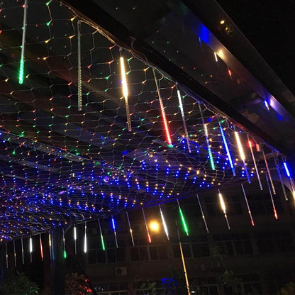 30cm 50cm 8 Tubes Waterproof Meteor Shower Rain LED String Lights Outdoor Christmas Decoration for Home Tree EU/US Plug